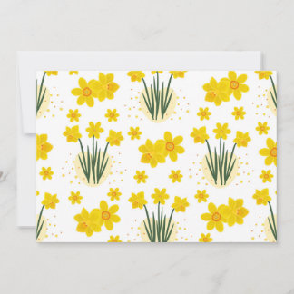 Invitation Jonquilles lumineuses, motif sans soudure