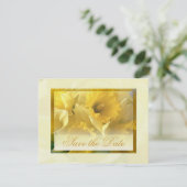 Invitation jonquilles sauvegarder la date 2 (Debout devant)