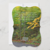 Invitation Joshua 1:9 Bible Verse Écriture chrétienne (Devant)