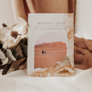 Invitation Joshua Tree Bohemian Neutral Mariage Photo