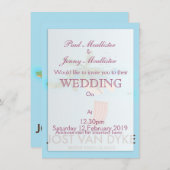 Invitation jost van dyke Îles Vierges britanniques. (Devant / Derrière)