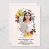 Invitation Jote 2025 Grad Elegant Photo Graduation Party (Devant / Derrière)