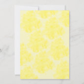 Invitation Jote Bee One Jaune Noir Premier Anniversaire (Dos)