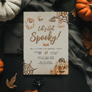 Invitation Jote Boho Faisons une fête d'Halloween Éffrayante