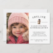 Invitation Jote Bunny maternelle Graduation (Devant)