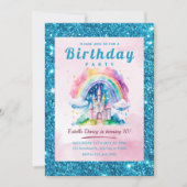 Invitation Jote Castle Girls Anniversaire (Devant)