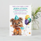 Invitation Jote Chien Chien Chien Chien Anniversaire Invitati (Debout devant)