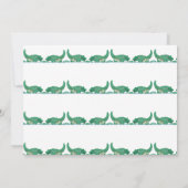 Invitation Jote Chomping Alligator Safari fête d'anniversaire (Dos)