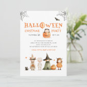 Invitation Jote Citrouille de fête d'Halloween (Debout devant)