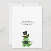 Invitation Jote Dragon St Patrick's Day Anniversaire Invitati (Dos)
