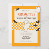 Invitation Jote Éffrayant Fantôme Halloween Ado Anniversaire (Devant)