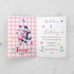 Invitation Jote Forest Wolves Tango 1er Anniversaire Danse Th