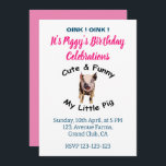 Invitation Jote Funny Pig's Birthday Farm Animal Party<br><div class="desc">Invitation pour la fête des animaux de ferme de l'anniversaire du cochon drôle, conçue par Nisha Prabhu. Entièrement Personnalisable. Personnalisez avec vos détails. Rassemblez vos animaux de la petite fête pour un panier avec ces adorables Mignons Funny Pig's Birthday Farm Animal Party Invitations! Parfait pour tous ceux qui aiment rire...</div>