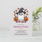 Invitation Jote Ghost Kids Halloween Costume Party (Debout devant)
