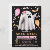 Invitation Jote Ghost Spooktacular Kids Halloween Party (Devant)