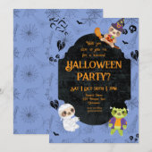 Invitation Jote Halloween Sloth 2 Party (Devant / Derrière)