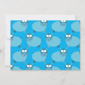 Invitation Jote Hippo Enfants 1er anniversaire fêtes Invitati (Dos)