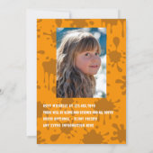 Invitation Jote Kids Slime Party Anniversaire Photo (Dos)