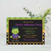 Invitation Jote Monster Boy Halloween Costume Party (Debout devant)