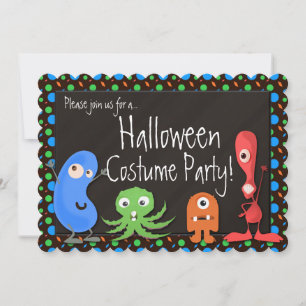 Invitation Jote Monster Kids Halloween Costume Party