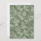 Invitation Jote père Noël Noël bébé baby shower de linge (Dos)