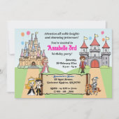 Invitation Jote Princess et Prince Fairytale Castle Anniversa (Devant)