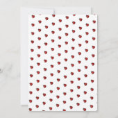 Invitation Jote Red Ladybug Little Lovebug 2e fête d'annivers (Dos)