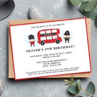 Jote Red London Bus Anniversaire de enfant Party