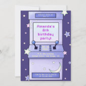 Invitation Jote Retro Anniversaire de enfant de jeu Arcade (Devant)