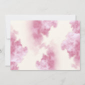 Invitation Jote Rose fille photo anniversaire ballet fête (Dos)