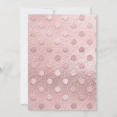 Invitation Jote Stock Rose Fête des mariées Bar (Dos)