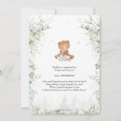 Invitation Jote Teddy Bear Chic High Tea Party Baby shower (Dos)