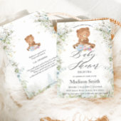 Invitation Jote Teddy Bear Chic High Tea Party Baby shower
