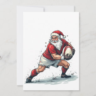 Invitation Jouer au football fantastique de Noël en étant le