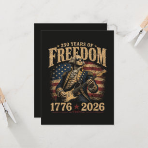 Invitation Jouer de la guitare 250 ans 4 juillet