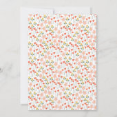 Invitation Jouer Fête des mariées Fleurs Orange Florale Retro (Dos)