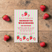 Invitation Jouer Haus Maximalisme Anniversaire Fraise