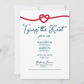 Invitation Jouer le noeud chic Mariage nautique (Devant)