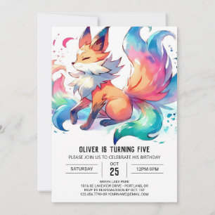 Invitation Jouer Renard Anniversaire