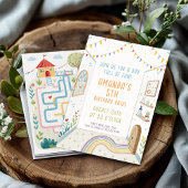 Invitation Jouer Zone Maze Anniversaire