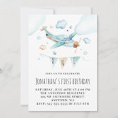 Invitation Jouet Aéronautique Aéronautique 1ère fête d'annive (Devant)