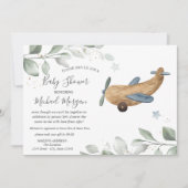 Invitation Jouet d'avion Baby shower par courrier (Devant)