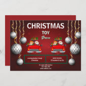 Invitation Jouet de Noël (Devant / Derrière)