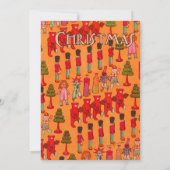 Invitation Jouet de Noël vintage Enfants jouent (Dos)