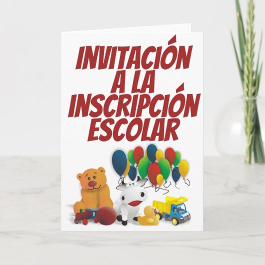 Invitation Jouet d'enfant (Devant)