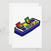 Invitation jouet pop-up (Devant / Derrière)