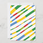 Invitation Jouets de garçons Transport Bonne bannière de fête (Dos)