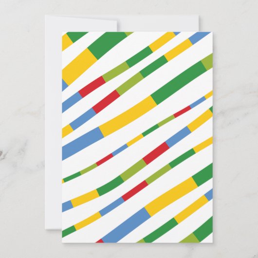 Invitation Jouets de garçons Transport Bonne bannière de fête (Dos)