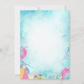 Invitation Jouets de piscine fête d'été (Dos)