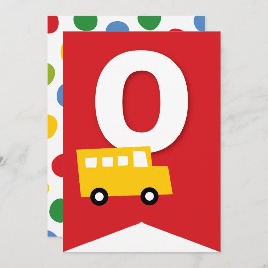 Invitation Jouets Jouets Fête d'anniversaire des enfants do-i (Devant / Derrière)